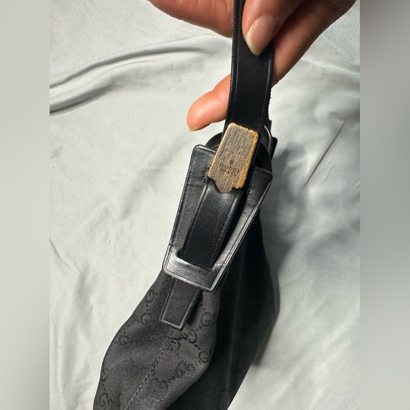 Authentic Gucci Black Patterned Hobo Bag - Picture 9 of 15